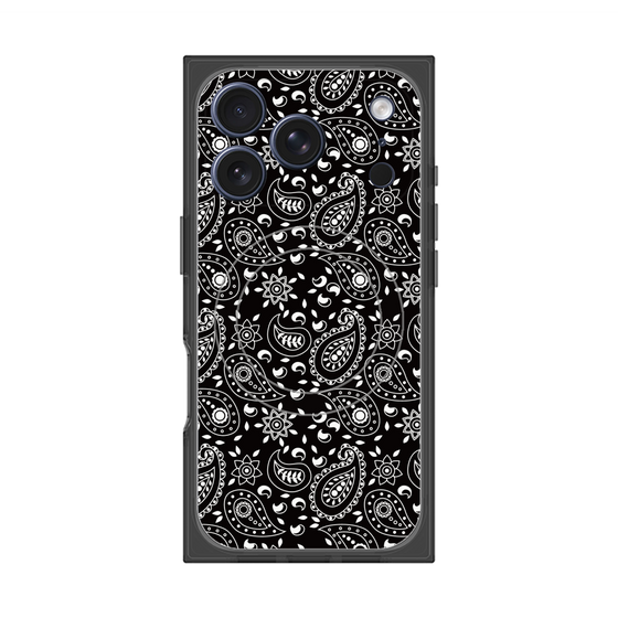 Premium Square Case with MagSafe［ Paisley - Black ］