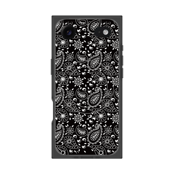 Premium Square Case with MagSafe［ Paisley - Black ］