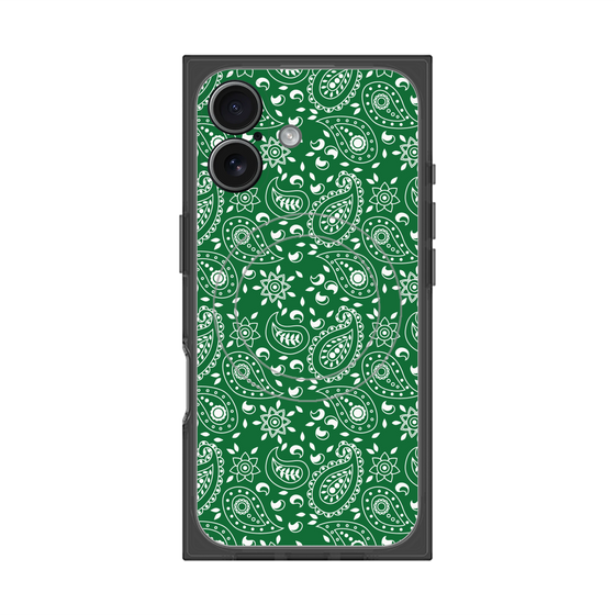 Premium Square Case with MagSafe［ Paisley - Green ］