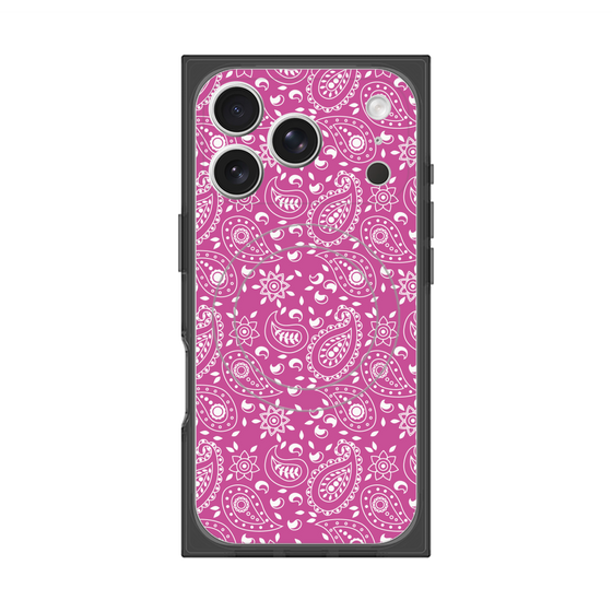Premium Square Case with MagSafe［ Paisley - Pink ］