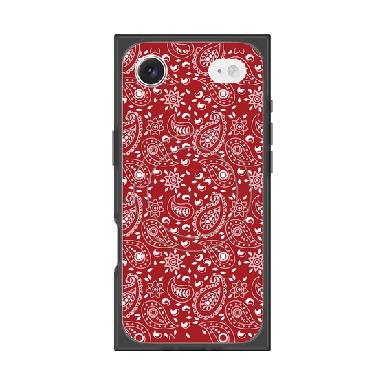 Premium Square Case with MagSafe［ Paisley - Red ］