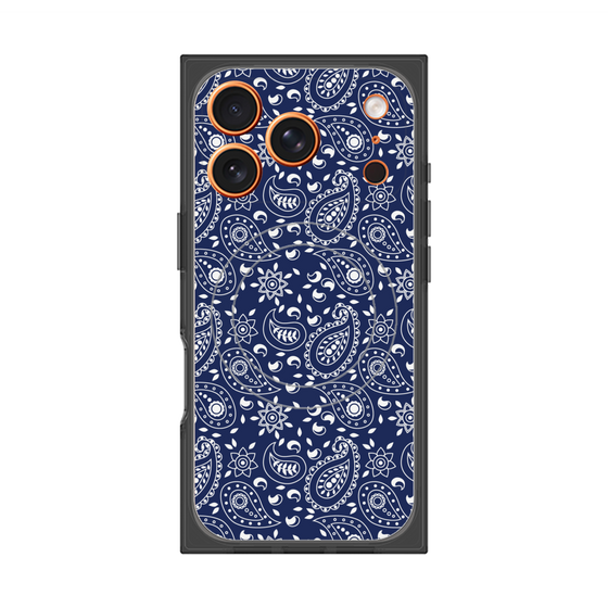 Premium Square Case with MagSafe［ Paisley - Blue ］