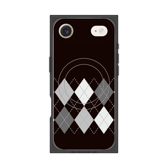 Premium Square Case with MagSafe［ Nordic Argyle - Black ］