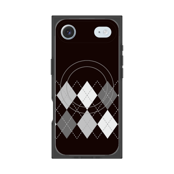 Premium Square Case with MagSafe［ Nordic Argyle - Black ］