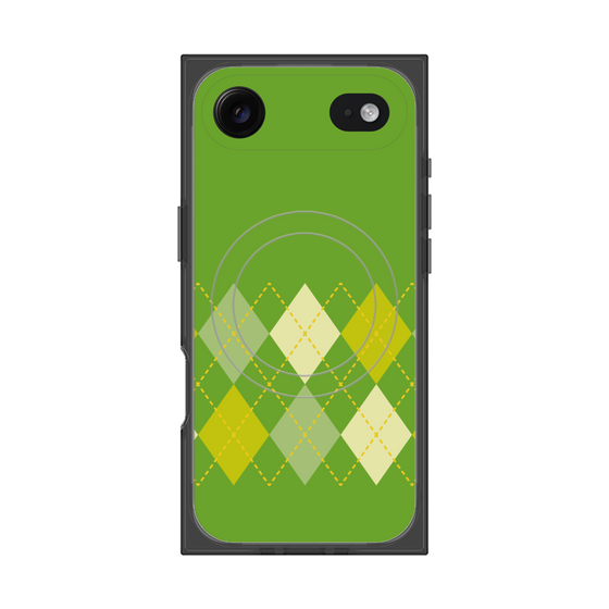 Premium Square Case with MagSafe［ Nordic Argyle - Green ］