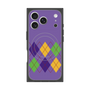 Premium Square Case with MagSafe［ Nordic Argyle - Purple ］