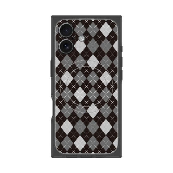 Premium Square Case with MagSafe［ Argyle - Black ］
