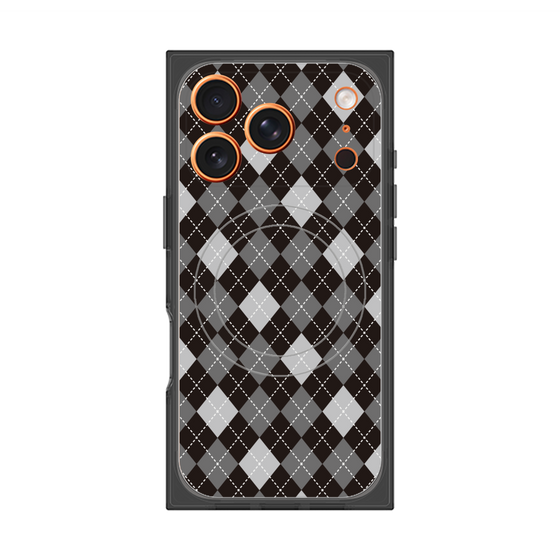 Premium Square Case with MagSafe［ Argyle - Black ］