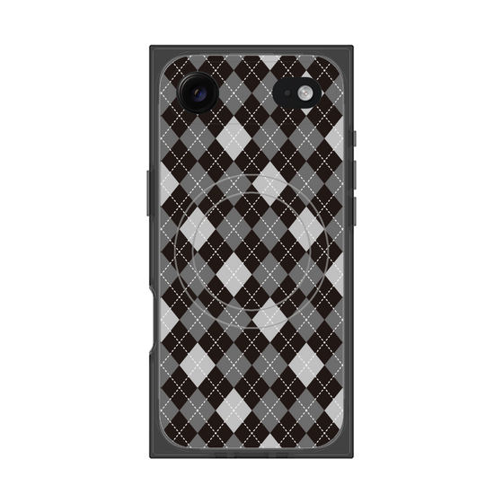 Premium Square Case with MagSafe［ Argyle - Black ］