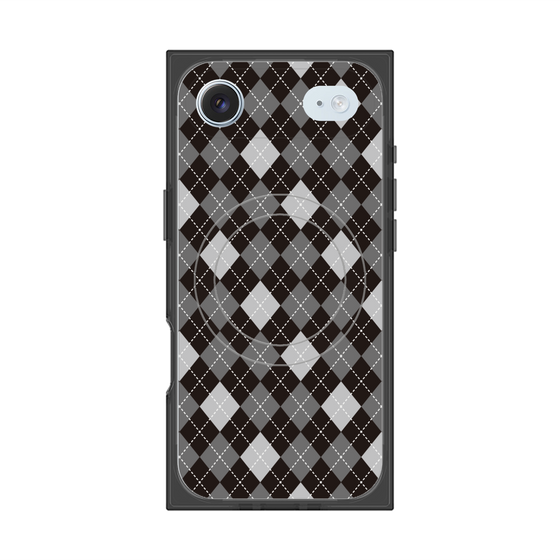 Premium Square Case with MagSafe［ Argyle - Black ］