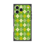 Premium Square Case with MagSafe［ Argyle - Green ］