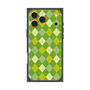 Premium Square Case with MagSafe［ Argyle - Green ］