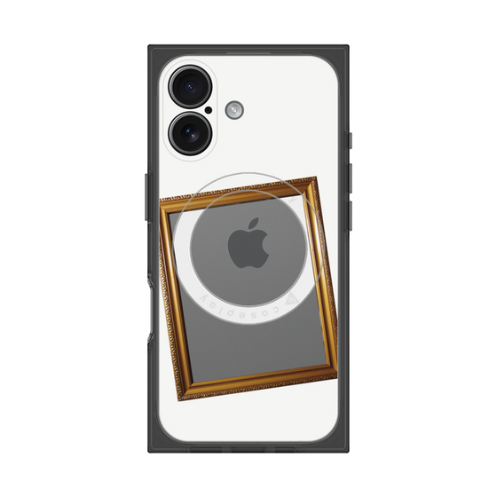 Premium Square Case with MagSafe［ Photo Frame - White ］