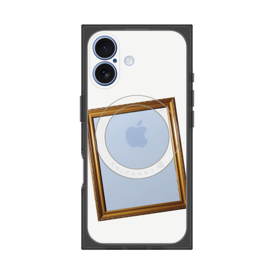 Premium Square Case with MagSafe［ Photo Frame - White ］