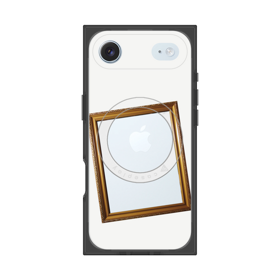 Premium Square Case with MagSafe［ Photo Frame - White ］