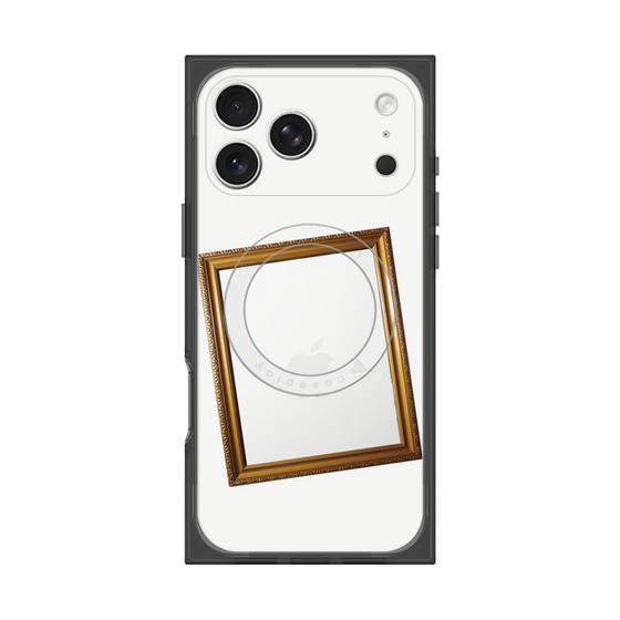 Premium Square Case with MagSafe［ Photo Frame - White ］