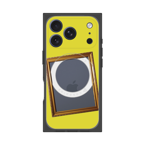 Premium Square Case with MagSafe［ Photo Frame - Yellow ］