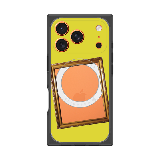 Premium Square Case with MagSafe［ Photo Frame - Yellow ］
