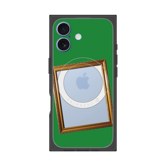 Premium Square Case with MagSafe［ Photo Frame - Green ］