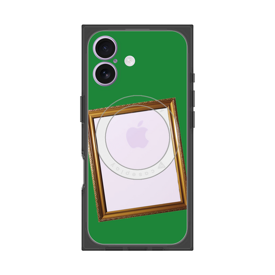 Premium Square Case with MagSafe［ Photo Frame - Green ］
