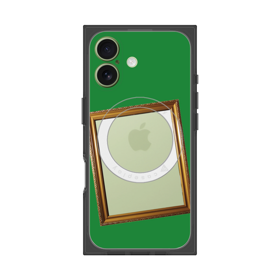 Premium Square Case with MagSafe［ Photo Frame - Green ］