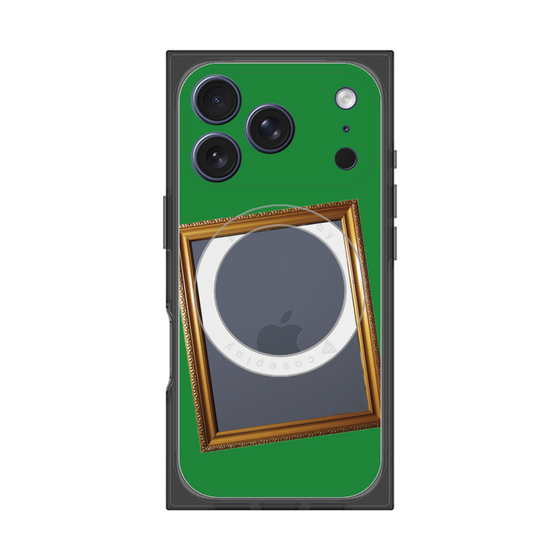 Premium Square Case with MagSafe［ Photo Frame - Green ］