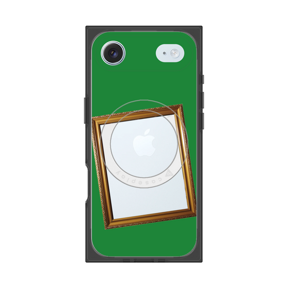 Premium Square Case with MagSafe［ Photo Frame - Green ］