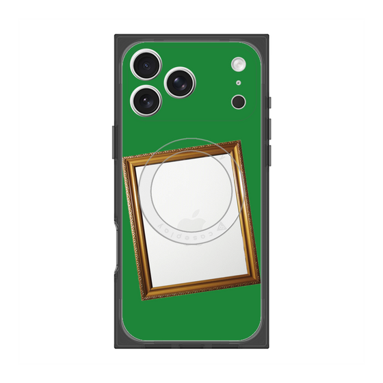 Premium Square Case with MagSafe［ Photo Frame - Green ］