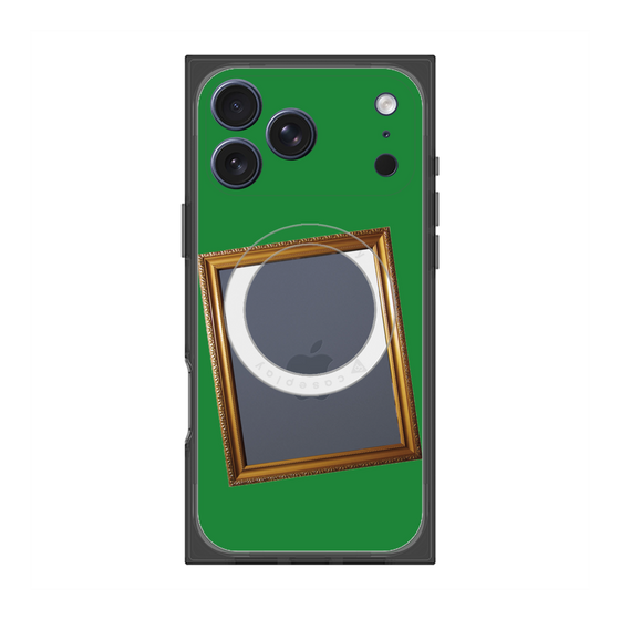 Premium Square Case with MagSafe［ Photo Frame - Green ］