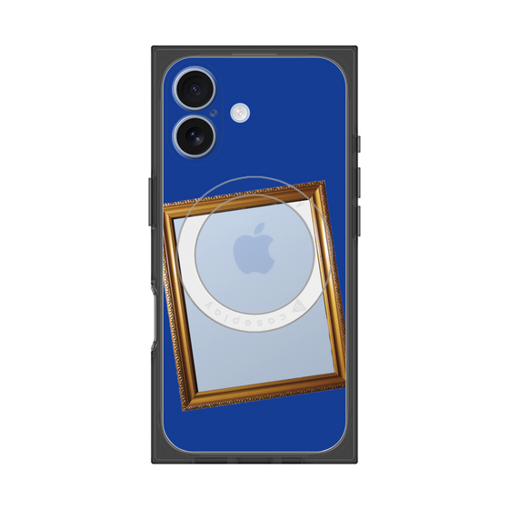Premium Square Case with MagSafe［ Photo Frame - Blue ］