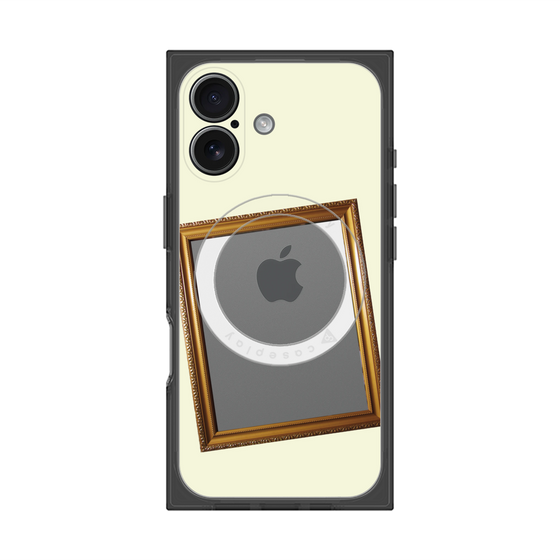 Premium Square Case with MagSafe［ Photo Frame - Ivory ］