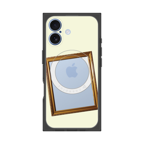 Premium Square Case with MagSafe［ Photo Frame - Ivory ］