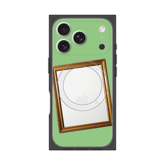 Premium Square Case with MagSafe［ Photo Frame - Light Green ］