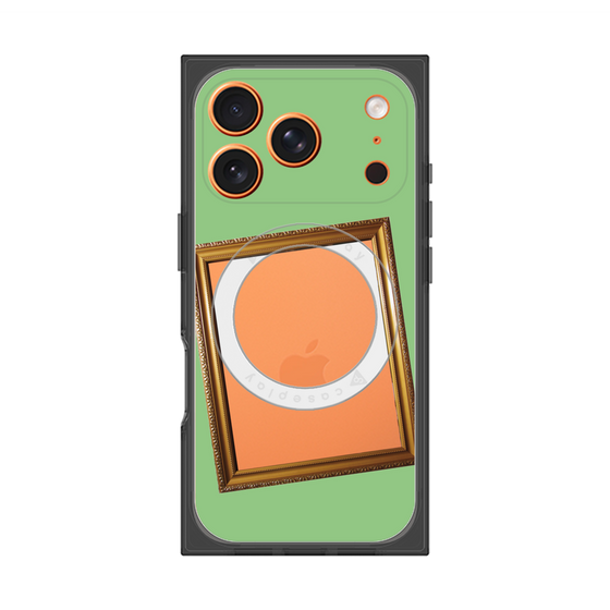 Premium Square Case with MagSafe［ Photo Frame - Light Green ］