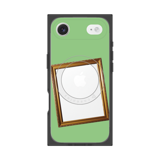Premium Square Case with MagSafe［ Photo Frame - Light Green ］