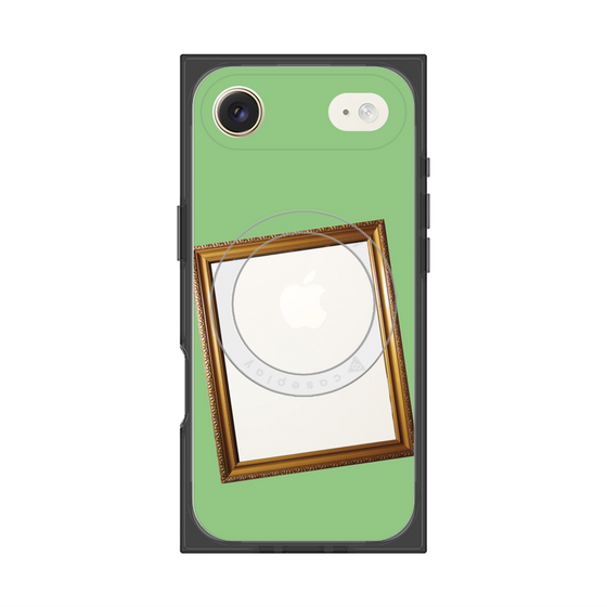 Premium Square Case with MagSafe［ Photo Frame - Light Green ］