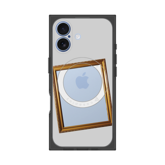 Premium Square Case with MagSafe［ Photo Frame - Light Gray ］