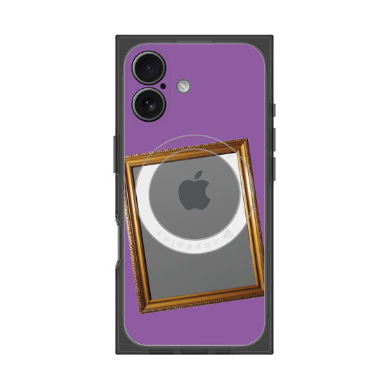 Premium Square Case with MagSafe［ Photo Frame - Purple ］