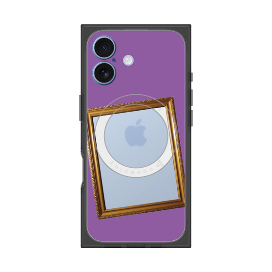 Premium Square Case with MagSafe［ Photo Frame - Purple ］