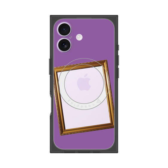 Premium Square Case with MagSafe［ Photo Frame - Purple ］