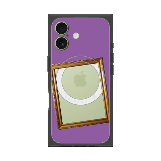 Premium Square Case with MagSafe［ Photo Frame - Purple ］