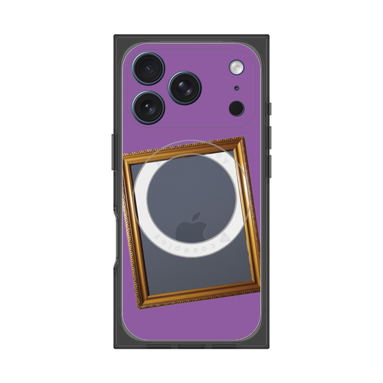 Premium Square Case with MagSafe［ Photo Frame - Purple ］