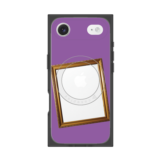 Premium Square Case with MagSafe［ Photo Frame - Purple ］