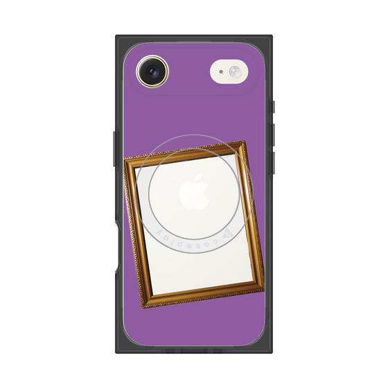 Premium Square Case with MagSafe［ Photo Frame - Purple ］