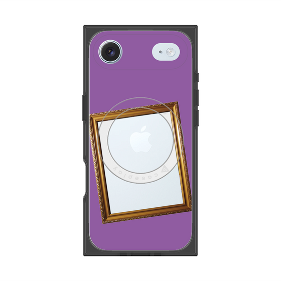Premium Square Case with MagSafe［ Photo Frame - Purple ］