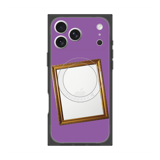Premium Square Case with MagSafe［ Photo Frame - Purple ］