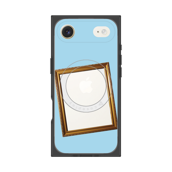 Premium Square Case with MagSafe［ Photo Frame - Light Blue ］