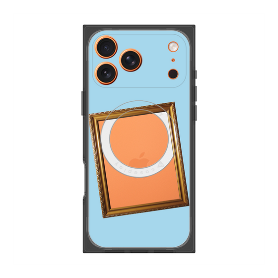 Premium Square Case with MagSafe［ Photo Frame - Light Blue ］