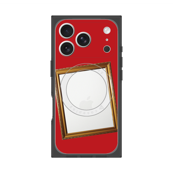 Premium Square Case with MagSafe［ Photo Frame - Red ］
