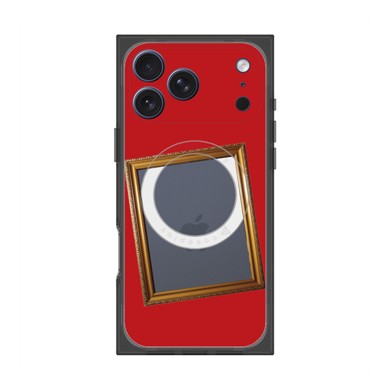 Premium Square Case with MagSafe［ Photo Frame - Red ］
